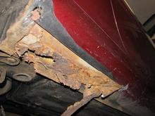 Cut away sill sections