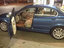 After cleaning her up and doing some work finally on te road.