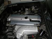 After media blasting &amp; powder coating the cam cover, bolts, and supercharger duct work, as well as painted coil cover &amp; fuel rail to body colour