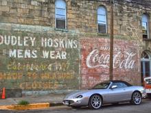 XKR - with ghost sign @ Gonzales, TX