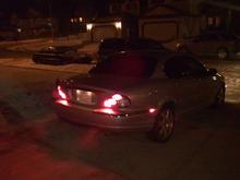 The rear reminds me of the old XK's rear