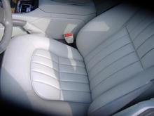 96 Jaguar XJ6 Interior, drivers seat leather condition.