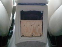 Forward supporting block in place
