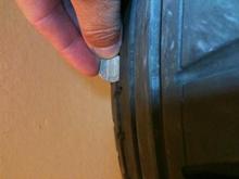 tread measurement. Just less than 6/32.