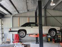 I bought a two post hoist to get serious about the restoration, I'll have to do the same to the Daimler after this so worth the investment.