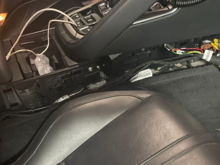 Dash back together.... white plug waiting to be put into the CarPlay/Android converter.