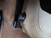 The screws are all blocked as the seat is stuck at this position.