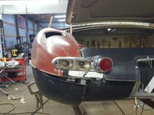 this OTS took some minor rear end damage that over the years rusted on through so entire bottom replaced. 