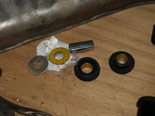 Top wishbone bush taken apart.
