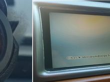 Jaguar XF rear view camera fuzzy blurry image