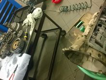 all taken apart, in preparation for the upgrade
