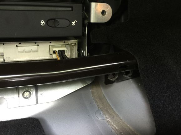 11. Once the bolts are gone the cross member is free to be removed, starting at the right side.