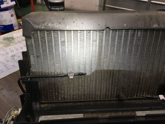 The clean side of the old evaporator. 