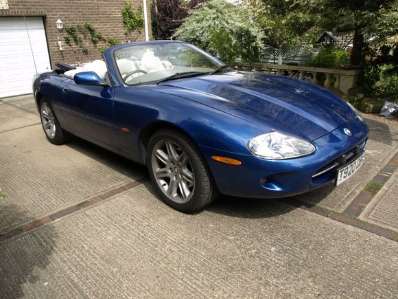 My Beautiful 1999 Jaguar XK8 4 litre V8 with full white Leather and Walnut Trim..