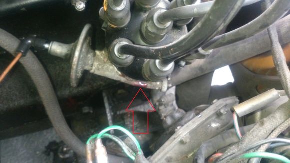 Coolant dripping on distributor