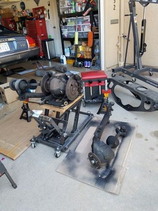 IRS disassembly to access differential