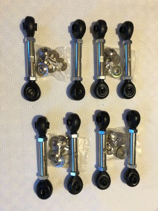 Next 4 sets of my of up-rated design of XJ40 / X300 front anti-roll bar drop links reading for shipment to other owners. Whilst orders for my revised crank sensor brackets are continuing after more than 10 years, the front anti-roll bar drop links are a more  recent additions to the parts that I have developed during my ownership of my two XJRs.