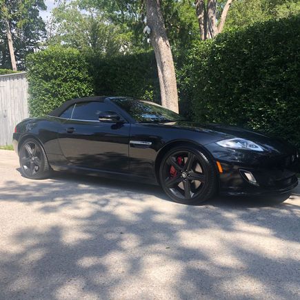 the before with the black wheels