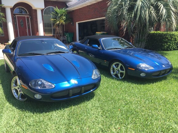 My town in Florida has a population of about 900 people. Jaguar made 100 Portfolio Edition Coronado Blue XKRs in 2004. What are the chances 2 of them ended up so close together 15 years later?