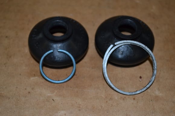 These are the top and bottom ring spring clips.  I could not reinstall them.  I tried, different approaches to no avail.  Ended up using zip ties...  much easier. 
