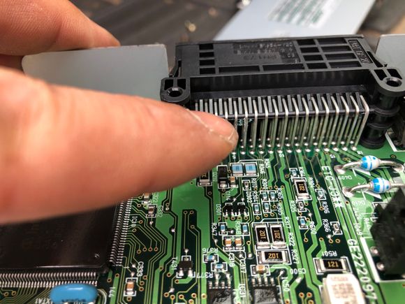 Tracking on risers from board to connector