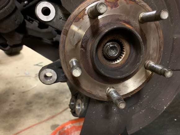 This axle popped eaier than the other side
