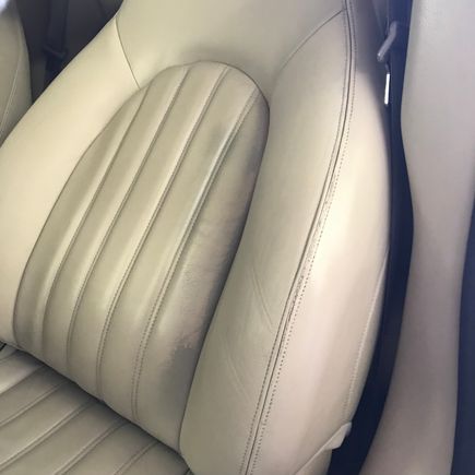 After picture of seat with color restoration