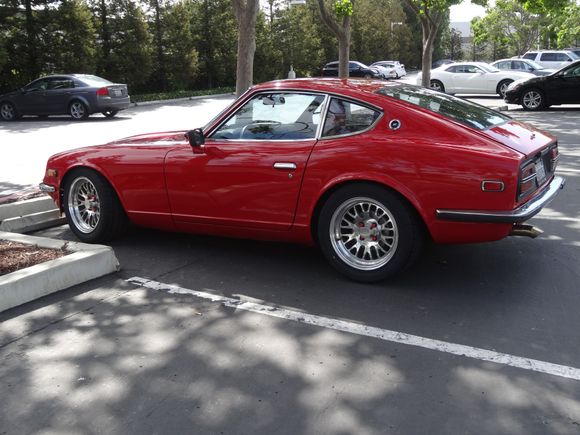 3.0 liter Datsun Spirit with custom porting from DL Potter Engineering but still running stock SU's but both intake and stock exhaust are ported to match the ported head