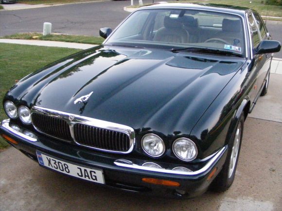 Had all the dings taken out of the hood last week by Dent Wizard (no interest, financial or otherwise); you can't see it in this shot, but there's a lot of road rash on the front 1/4 of the hood.  Thinking next spring...time to go back in the shop and have my body guy sand back the hood and leading edge of the fenders, and refinish.  This darn thing is too clean and nice right now, even with the stone chips.  Loving taking care of it.