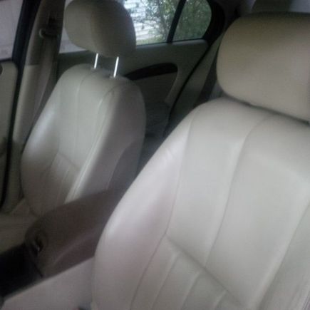 Front seats, a little dusty/grimy from the car sitting for so long