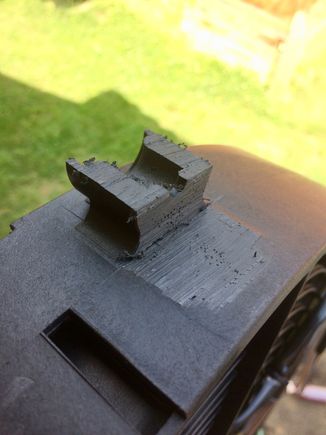 Cut them to height to fit inside the shroud snuggly.