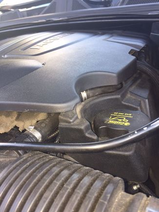 How the cover sits normally