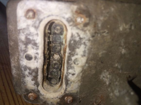 Oxide everywhere.  The O ring wasn't in the seat