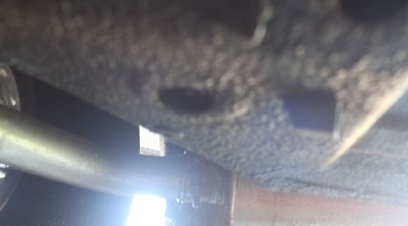 Another View Showing position of the Blanking Grommet in relation to the Muffler/Exhaust