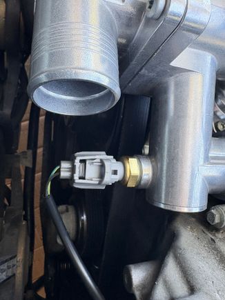 Do not use temp sensor that comes with the housing! The car will not start with that sensor. I ended up reusing the old sensor. It was very strange the car started with it disconnected, but would not start with it connected.