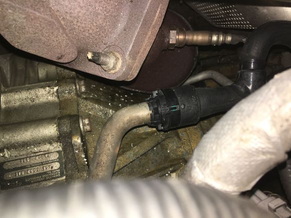 removed green locking clip and pushed it home.