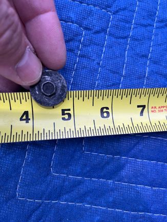 I'm missing a few of these bolts. I think a 7mm with a washer of 7/8" and 3/4 inch long course thread