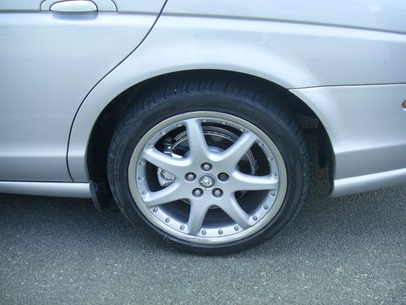 both rear wheels were in a bad way , took alot of work but they look tidy now