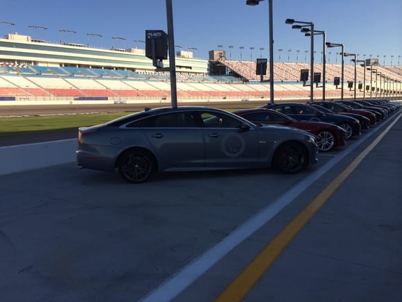 We got to drive XKRs, XFRs, and XJRs