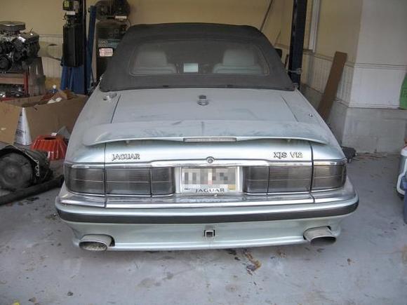 Donor sitting in P.O.'s garage.