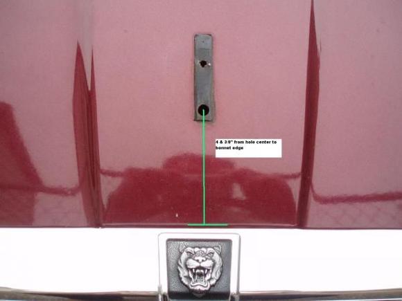 Measurement from first hole center to bonnet edge
