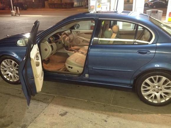 After cleaning her up and doing some work finally on te road.