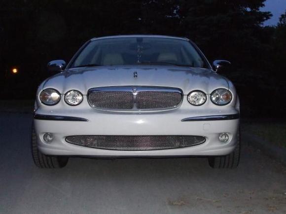 upper and lower mesh grill.