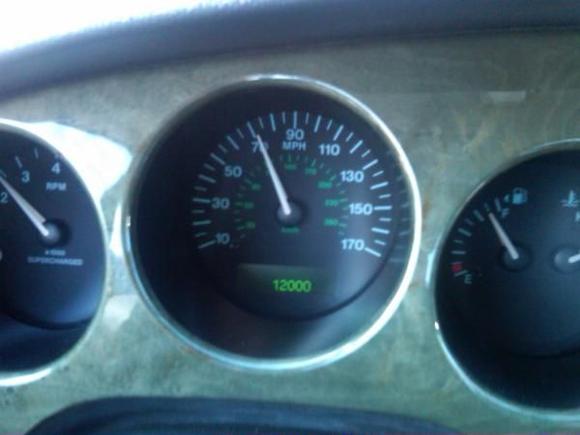 12,000 miles!!! (ignore the speedometer)