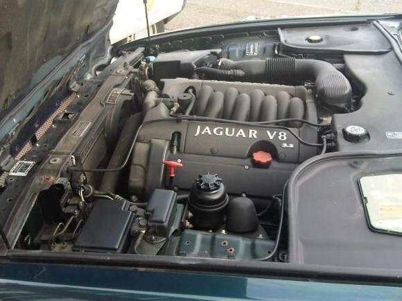 untouched engine bay