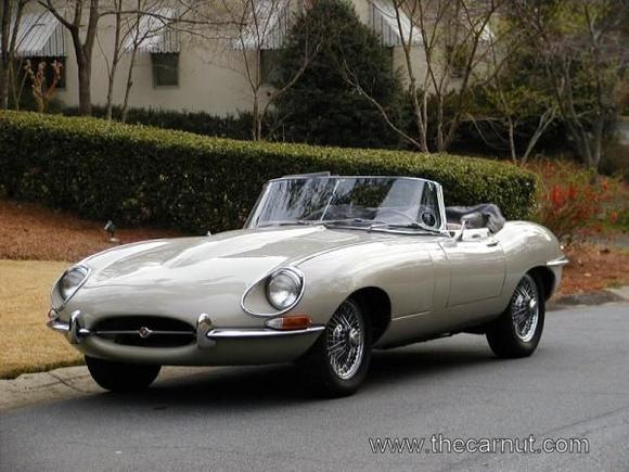 1968 Jaguar E Type S2 OTS, 4.2 (I6) 265hp, silver