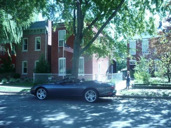 At my childhood home