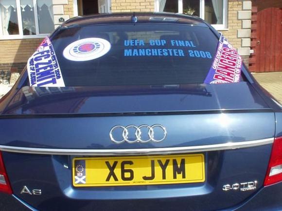 Audi A6 ready for Rangers Euro 2008 Final1