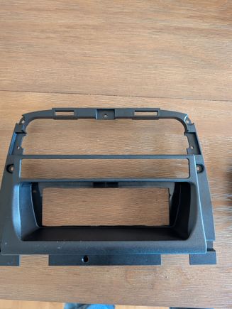 New trim - has diff profile where stereo sits