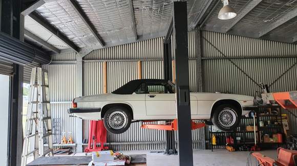 I bought a two post hoist to get serious about the restoration, I'll have to do the same to the Daimler after this so worth the investment.